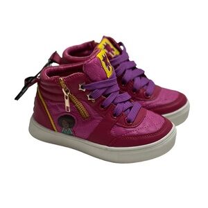 Karma’s World High Top Sneakers Little / Big Girls Size 11 Pink Fuchsia shoes